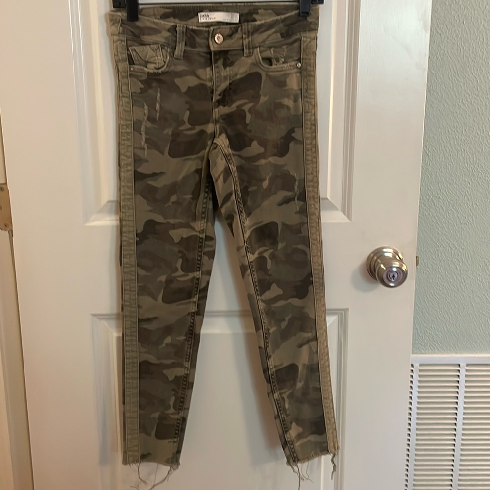 Zara camo jeans
